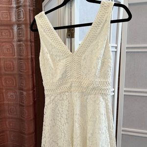 Francesca’s White Lace Mini Dress